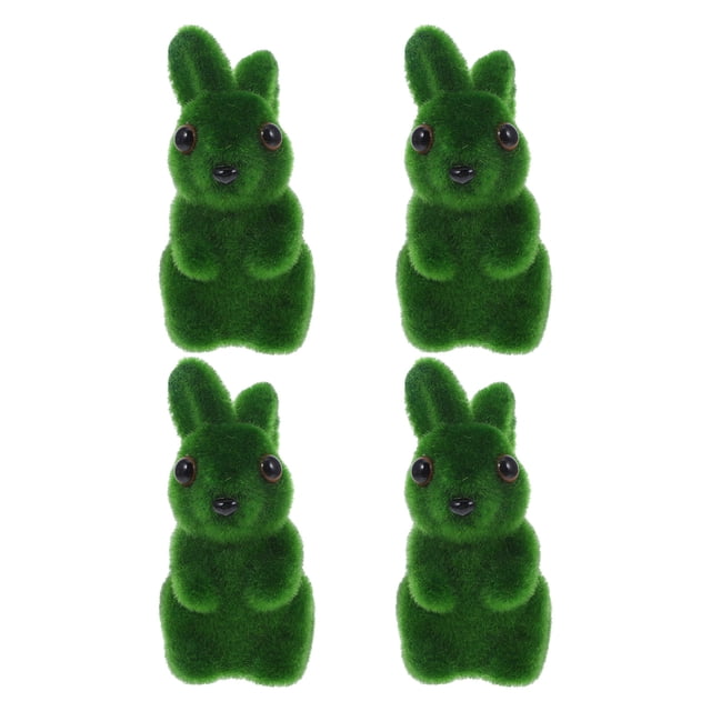 CRAFTHROU 4Ud De Pascua Con Musgo Artificial Para Interior Y Exterior
