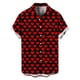 thumbnail image 2 of Ceisia Men Casual Fashion Turndown Collar Stripe Printing Gift Short Sleeve Button Shirt, 2 of 6