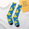thumbnail image 6 of Bingfone Compression Socks for Women and Men Long Socks for Running Athletic Cycling Nurse-Rubber Duck, 6 of 8