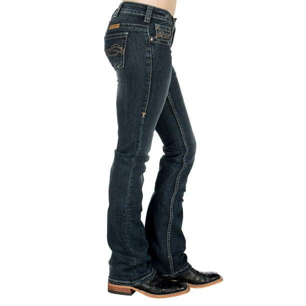 Cowgirl Tuff Cowgirl Tuff Co Womens Dont Fence Me In Dark Stonewash Jeans 28 Regular Dark Wash