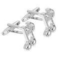thumbnail image 4 of Musical Note Cufflinks for Men Crafted from Alloy with Exquisite Design 1 Pair, 4 of 9