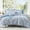 Dusk Blue, variant on Amberspace Botanical Flowers Design 7-piece Bed in a Bag Comforter Set with Sheets,Autumn Leaf,Full