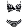 thumbnail image 1 of Traje de Baño Ocean Pacific para Mujer Bikini, Top con Varilla, Tirante Delgado, Estampado Rayas Multicolor Talla CH 2 Piezas, 1 of 4