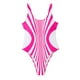 thumbnail image 1 of Conjunto de Bikini de Cintura Alta para las Mujeres Color Bloque Moda Correas de Hombro sin Espalda Traje de Baño, Traje de Baño Sexy de Corte Alto, 1 of 5