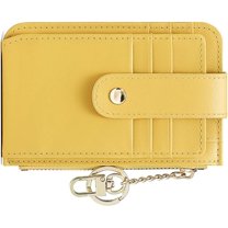 ABCISI Card Holder Women's Modern Bifold Wallets, Yellow