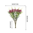 thumbnail image 4 of Latrodar Simulated Flowers Five Blossoms Home Decor Vase Flower Arrangement Outdoor Wedding Gardening Decoration Fake Flowers Household Items for New Home Purple Plastic up to 50% Off, 4 of 6