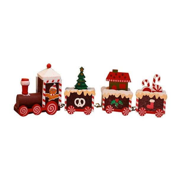 Petit Train de Noël en Bois –