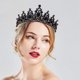 thumbnail image 5 of Corona de boda con diamantes de imitación, diadema para niñas, princesa, fiesta de cumpleaños, accesorios de boda nupcial, regalo navideño para mujeres y niñas, 5 of 5