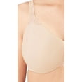 thumbnail image 3 of Wacoal Womens Satin Lace-Trim Minimizer Bra Beige 36DDD, 3 of 4