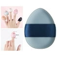 thumbnail image 1 of pequeño Triángulo Puff Lavable Reutilizable Herramienta de belleza suave Esponja de maquillaje para Rubor Cara debajo de los Azul Yinane hojaldre triangular, 1 of 8