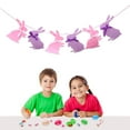 thumbnail image 3 of Oraceous Hanging Banner Decor Felt Rabbit Shaped Garland Banners Bunting Banner Party Supplies for Easter Party Festival, 3 of 5