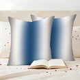 thumbnail image 4 of Pack of 2 Outdoor Pillow Covers 26x26 Inch Waterproof Lake Blue Grey White Throw Pillow Covers,Decorative Couch Pillow Shams Protectors Farmhouse Ombre Color Modern Patio Pillowcases Cushion Covers, 4 of 8