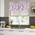 thumbnail image 5 of Pink Abstract Valances for Windows, Decorative Rod Pocket Window Valance Curtains, Modern Oil Painted Art Contemporary Short Curtain Drapes for Kitchen/Bathroom/Living Room, 2 Panels, 42" W x 12" L, 5 of 8