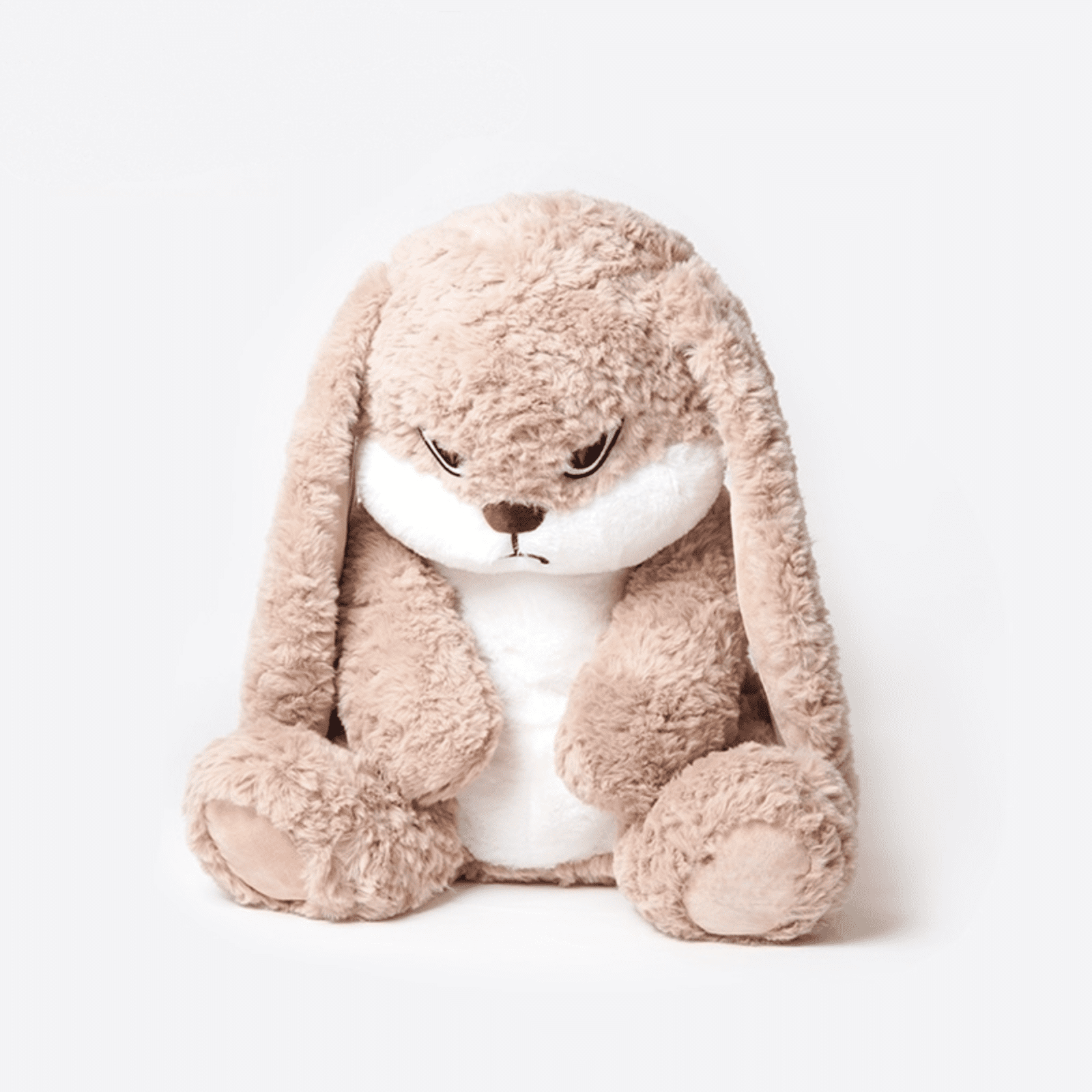 Nini Bunny Grumpy Plush Toy, Soft Stuffed Animal Rabbit, Cute Plush Pillow Gift
