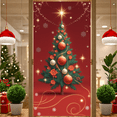 thumbnail image 3 of Decorative Design Christmas Tree Festive Decoration Holiday Banner for Christmas Party Family Celebration Winter Event, 3 of 9