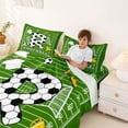 thumbnail image 3 of Erosebridal Boys Personalized Gifts Bed Sheets,Alphabet R Pattern Football Sport Games Theme King Sheets For Kids 4pcs, 3 of 6