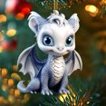 thumbnail image 5 of RnemiTe-amo Dragon Christmas Tree Hanging Ornament Christmas Cute Acrylic Dragon Figurines Christmas Tree Hanging Ornament,Hanging Car Ornaments,Charm Pendant Gifts Holiday Party Craft Decor, 5 of 8
