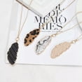 thumbnail image 5 of Leopard Leather Feather Leaves Pendant Charms Necklaces for Women Fashion Jewel, 5 of 9