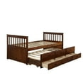 Merax Solid Wood Captain Bed with Trundle and Drawers, Twin, Multiple