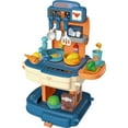thumbnail image 1 of Tradeopia 2-in-1 Backpack and Chef Kitchen Play Set – Portable Toy for Ages 3+ | 34 Piece Kitchen and Role-Playing Accessories, 1 of 8