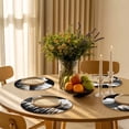 thumbnail image 5 of Black Mountain Round Placemats Set of 2 for Dinning Tables,Heat-proof Braided Table Mats 15 Inch,Peaks Landscape Forest Tree Washable Place Mat for Kitchen Restaurant Party Decor Table Setting, 5 of 9