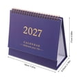 COMPUKAS Small Desk Calendar 2026-2027 Office Monthly Planner Paper ...