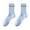 Light Blue, variant on Womens Socks,Women's Color Block Socks with Double Layered Soft Top and Slouchy Mid-Crew Fits Made From Lightweight for Breathable Comfortable Warm Weather White
