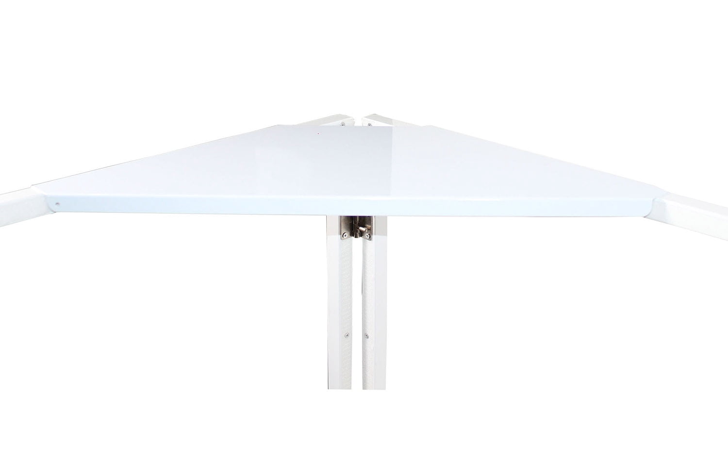 ProX XF-CSW X2, Set of 2 Aluminum Corner Shelves for DJ Facade - White