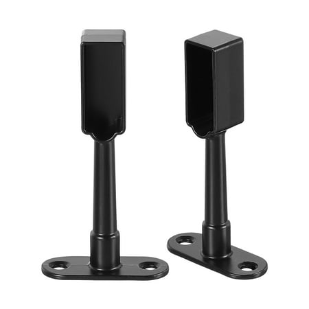 

Uxcell 2Pack 1.32 x 0.49 Closet Rod Support Bracket Rod Holder Wardrobe Black