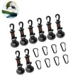 thumbnail image 3 of 8PCS Suction Anchor Kit Heavy Load Plastic Suction Hook Kit with 4 Carabiners Reusable Suction Cup Hanging Hook Kit for Home Ceiling Car, 3 of 9