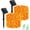 Orange, variant on PETGLE Halloween String Lights Outdoor Waterproof, Solar Fairy Lights 16.4ft 50LED 8 Modes Orange Halloween Lights for Yard Outside Pathway Patio Party Backyard Decorations