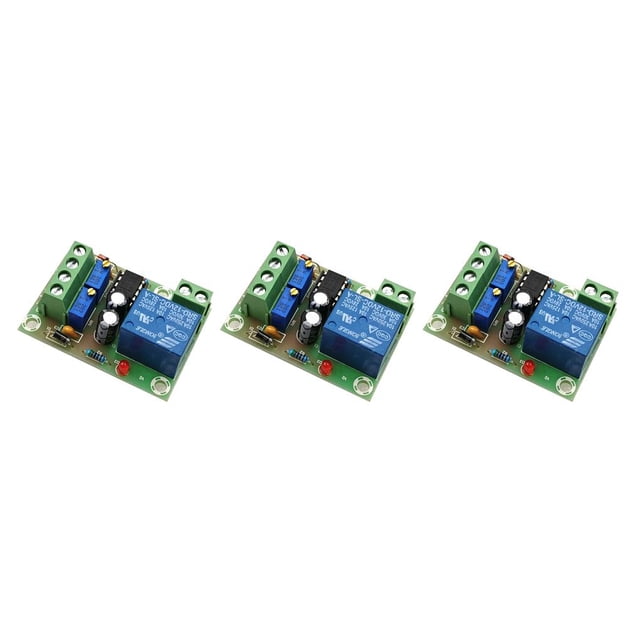 crativent 12V Intelligent Battery Charger Module Power Control Controller Reverse Connect for Protection Board Charging Switch 50x32x18mm 3Set