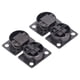 thumbnail image 3 of Bisagras De Cierre Suave, Bisagra De Puerta De Gabinete Estampado De aleación De Zinc Negro Que Forma Una Superficie Chapada En Cobre 90 Grados Para Puerta Abatible Hacia Abajo, 3 of 7