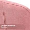 thumbnail image 6 of MoNiBloom Cotton-linen Accent Chair, Modern Upholstered Single Sofa Armchair, for Living Room, Pink, 6 of 10