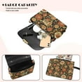 thumbnail image 4 of Pzuqiu Flower Print Leather Cross Body Bag Exquisite Fashion Women Leather Crossbody Bag with Chain Lightness Functional Quilted Crossbody Purse for Women for Daily Use, 4 of 7