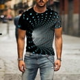 thumbnail image 6 of Viikei Mens T-Shirts Mens graphic T-Shirtss Men's Unisex Daily T Shirt Print Graphic Prints Print Long Sleeve Tops Casual Bloue, 6 of 9