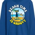 thumbnail image 3 of Pete The Cat - Beach Time Is Groovy - Men's Long Sleeve T-Shirt, 3 of 6