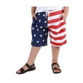 thumbnail image 4 of Boys' American Flag Swim Trunk, Little Kids 4th of July Swimsuit for Boys, Quick Dry Beach Shorts Summer Boardshorts, 4 of 8