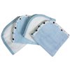American Baby Company 4 Pack Organic Cotton Wash Cloth - Blue