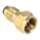 thumbnail image 2 of LB LIXADA SEGURIDAD POL Adaptador de Propano de Propano válvula de Latón Sólido Válvula de LPG Recolector de receptor de Relleno de Relleno Para 1 LB Pequeños Cilindros, 2 of 7