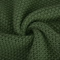 thumbnail image 6 of HAPIMO Women's Round Neck Knitted Sweater Button Long Sleeve Solid Color Elegant Casual Pullover Jumper Tops Teen Grils Fashion Clothes Army Green L, 6 of 6