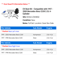 thumbnail image 2 of CV Boot Kit - Compatible with 1997 - 2000 Mercedes-Benz C230 2.3L 4-Cylinder 1998 1999, 2 of 2