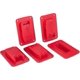 thumbnail image 3 of 5-Pack Tool Stand Holder for Milwaukee M18, Dewalt 20V & 12V Drills with Hook, Red, 3 of 4