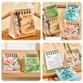 thumbnail image 3 of Raindrops 4Pcs Mini Desk Calendar Chinese Style Rectangular Paper Desktop Decor 7.0x6.6x3.6in, 3 of 8