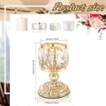 thumbnail image 5 of Dserhfy Faux Crystal Candle Holder European Style Candle Cup Shiny Tealight Holder Table Centerpiece for Home Wedding Party Decoration, 5 of 7