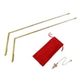 thumbnail image 3 of RANMEI 99.9% Pure Copper Metal Detector Rod Water Witching Portable Dragon Seeking Tool Dowsing Rod +Pendulum Pendant, 3 of 9