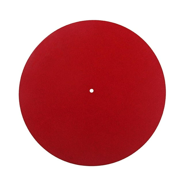 Alfombrilla Giratoria de Lana, Audiófilo de 30 Cm de Fieltro Antivibración para de Registro perfke Reproductor de discos de fieltro antideslizante