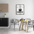 thumbnail image 2 of Stupell Industries Coffee Phrase with Bistro Stripe Food & Beverage Painting Gray Floater Framed Canvas Art Print Wall Art, 25 x 31, 2 of 9