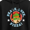 thumbnail image 3 of Teenage Mutant Ninja Turtles - Peace Love Pizza - Juniors Cropped Pullover Hoodie, 3 of 5