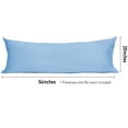 thumbnail image 4 of HOMTEC 100% Cotton Body Pillowcase, Body Pillow Cover with Envelope Closure, Hypoallergenic Soft Long Pillow Case, 20" x 54", Placid Blue, 4 of 8